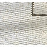 1" Calacatta Hexagonal Mosaic Italian Marble Tile