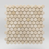 1” Alicante Crema Marfil Hexagon Spanish Marble
