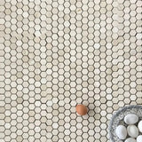 1” Alicante Crema Marfil Hexagon Spanish Marble