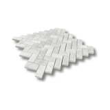 1 X 2 oriental White Herringbone Mosaic Tile