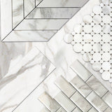 3x6 Calacatta Gold Italian Marble Subway Tile Polished