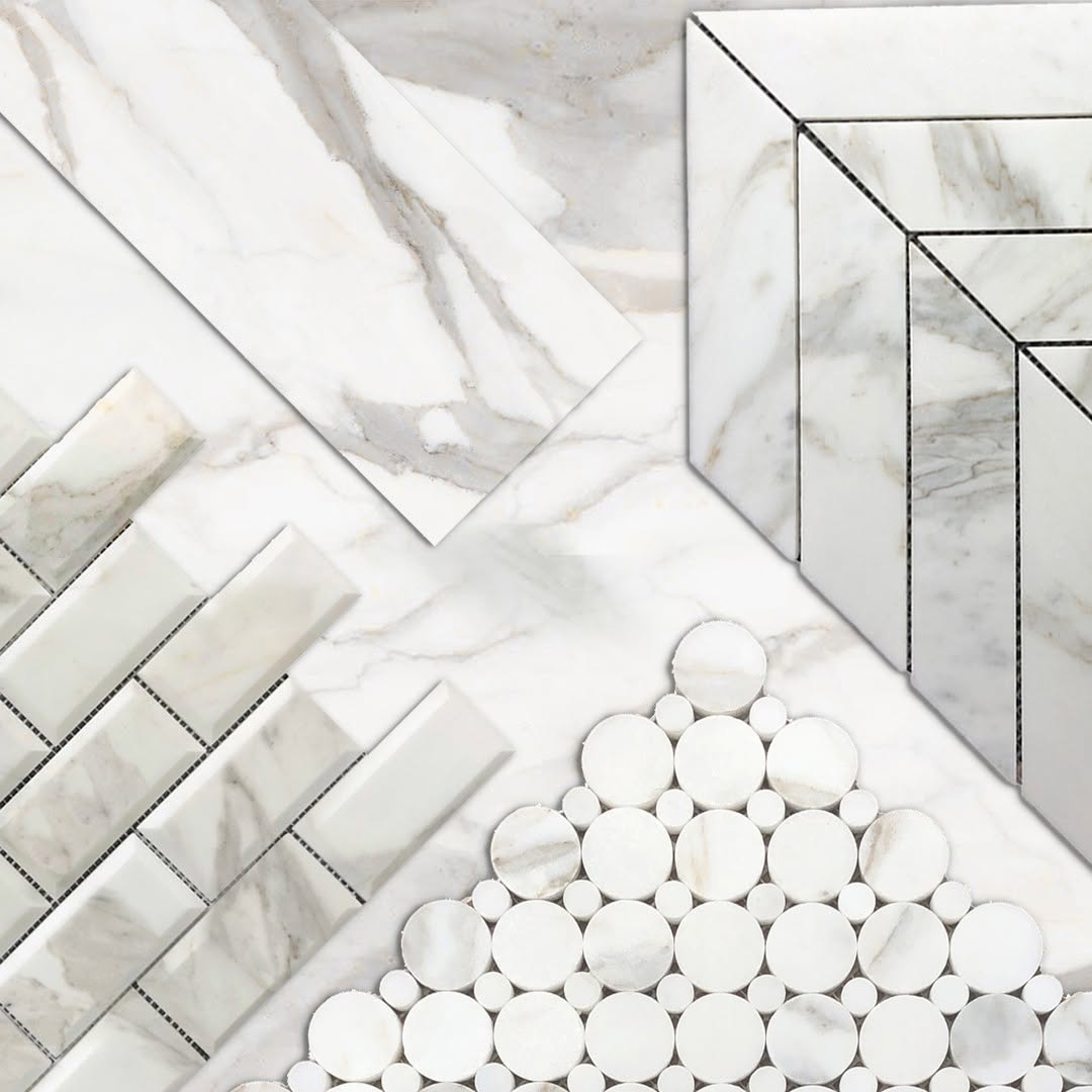 3x6 Calacatta Gold Italian Marble Subway Tile Polished