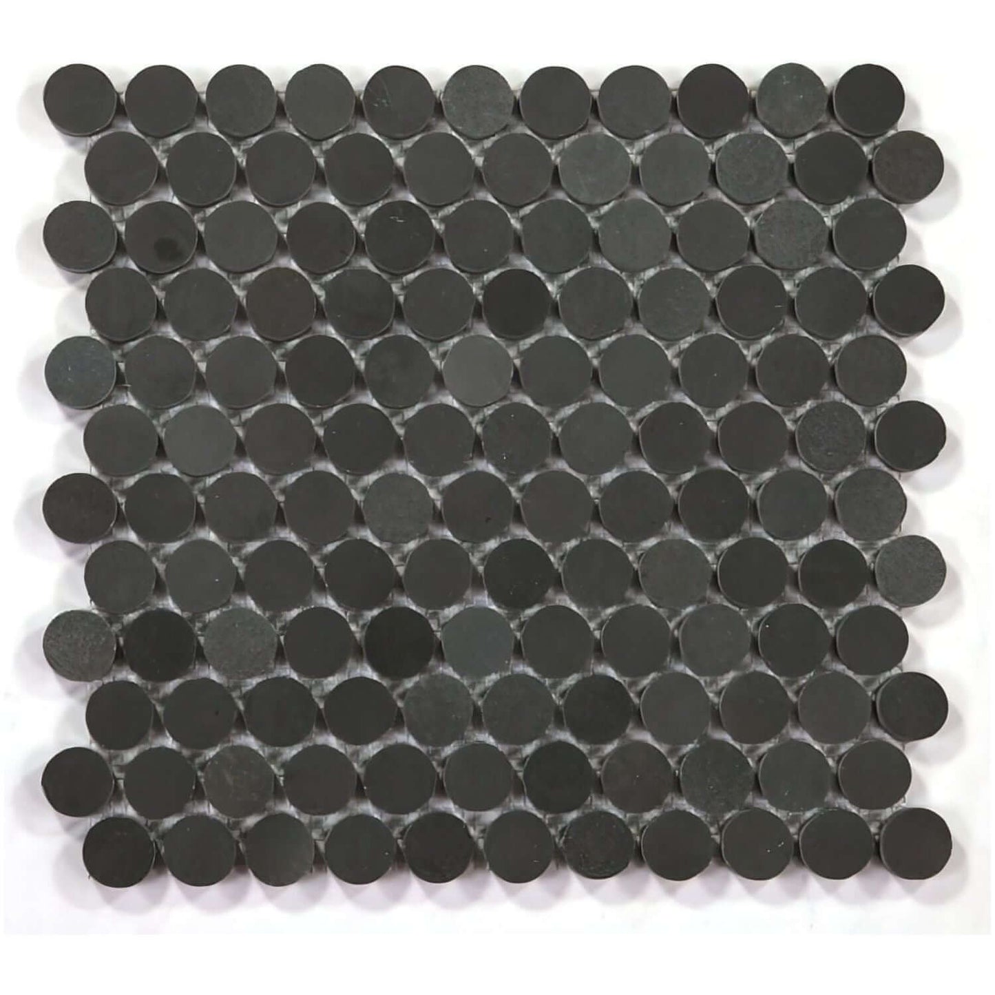 11 x 11.75 Black Basalt Penny Round