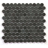 11 x 11.75 Black Basalt Penny Round