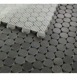 11 x 11.75 Black Basalt Penny Round