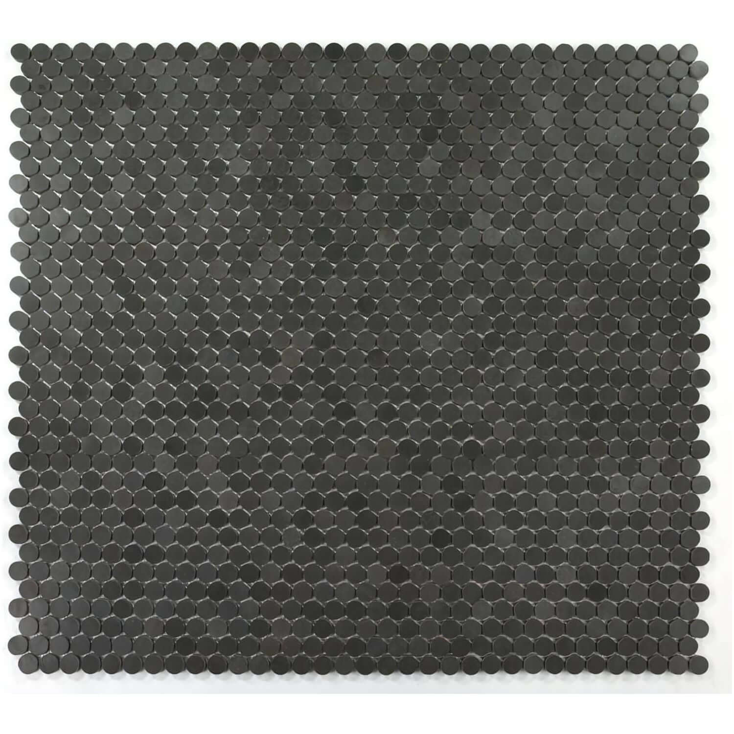 11 x 11.75 Black Basalt Penny Round