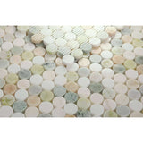 11 x 11.75 Green Onyx Penny Round