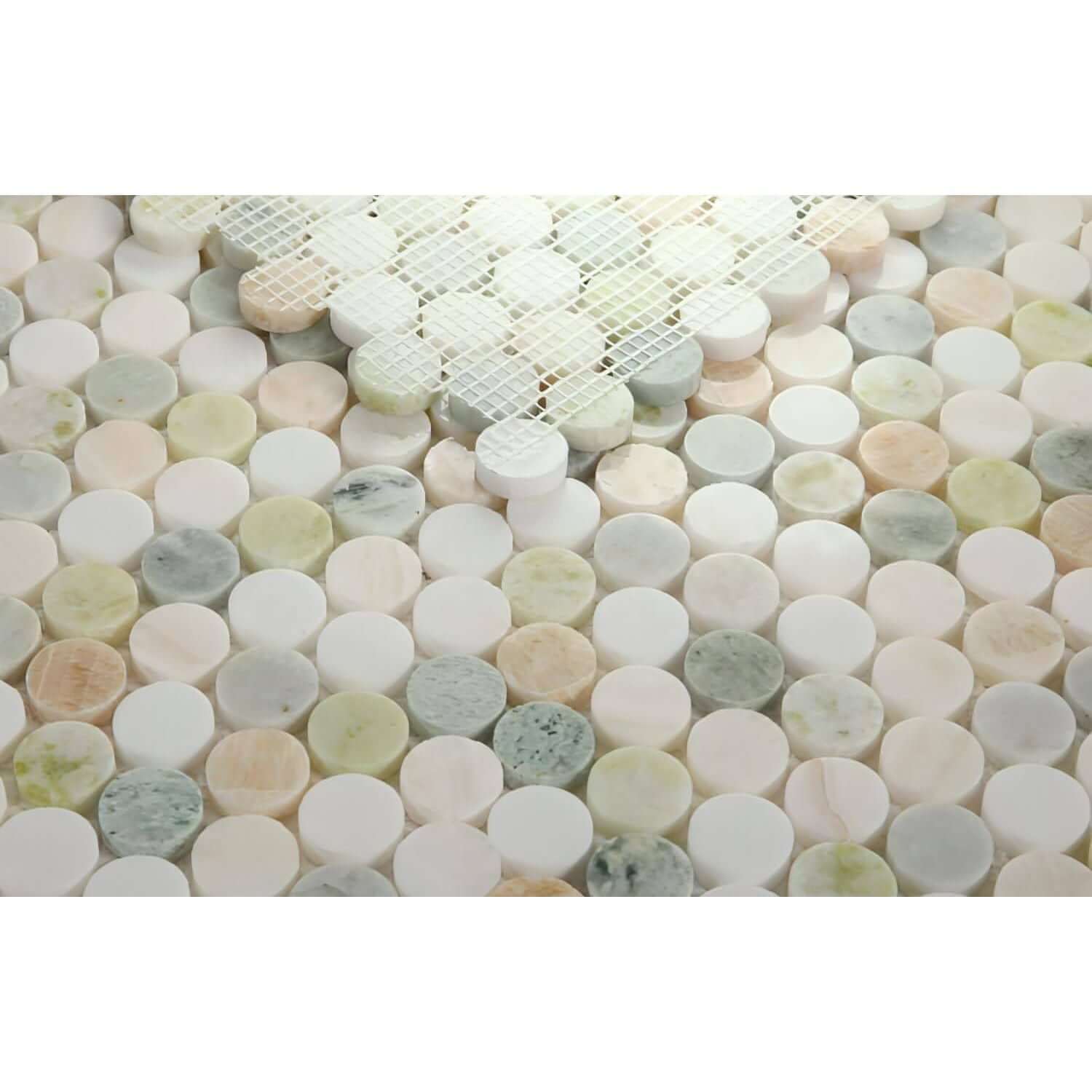 11 x 11.75 Green Onyx Penny Round