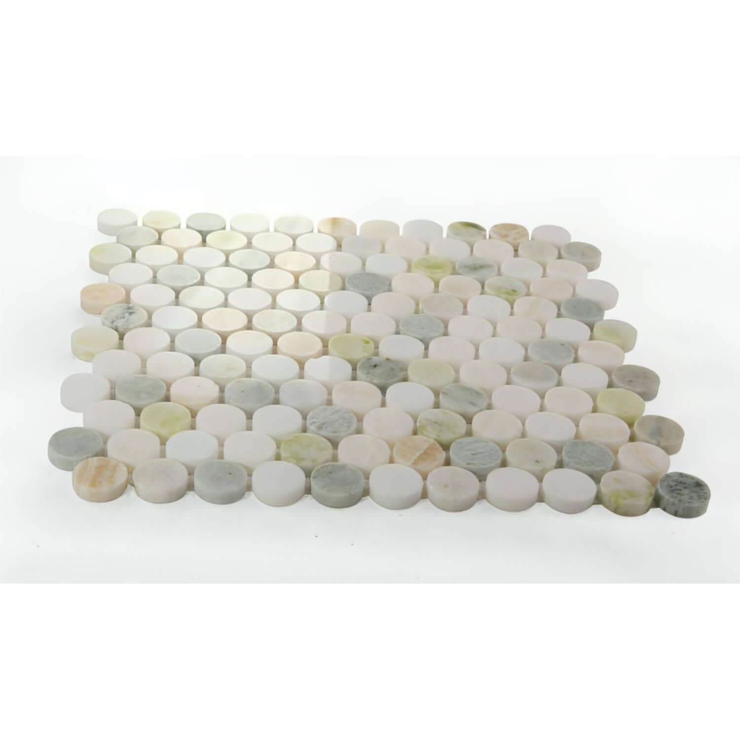 11 x 11.75 Green Onyx Penny Round