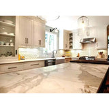 Calacatta Gold Italian Marble 1 1/4" Thickness Slab Honed