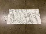 12x12, 3/8 Arabescato Deluxe Italian Marble Tile