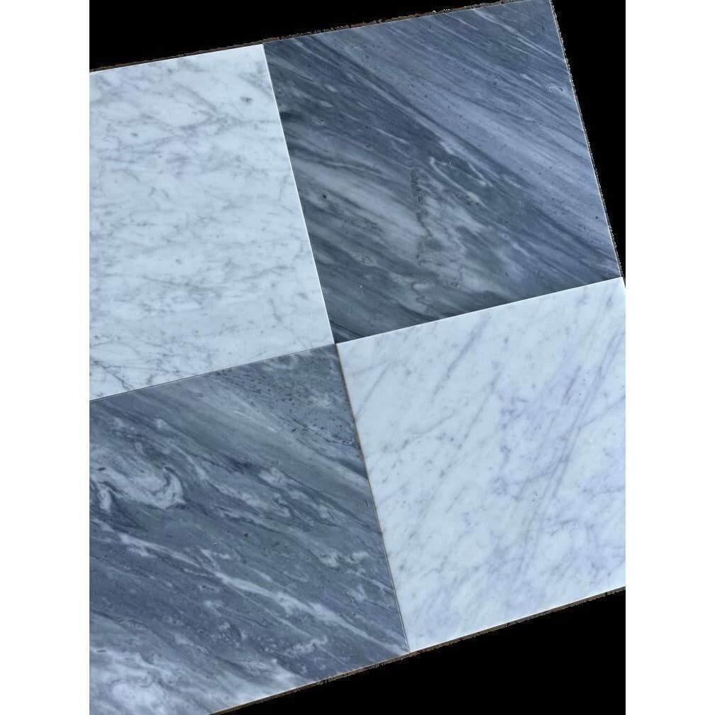 12x12 Bardiglio Italian Gray Marble, 3/8