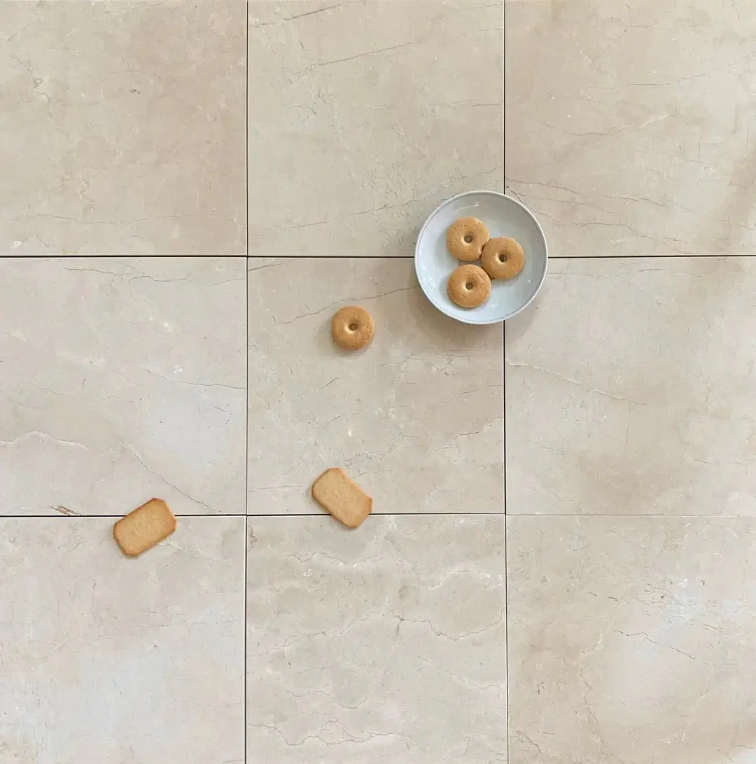 12x12 Alicante Crema Marfil Premium Spanish Marble Tile