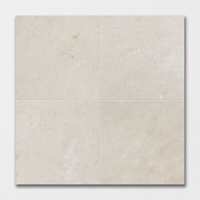 12x12 Alicante Crema Marfil Premium Spanish Marble Tile