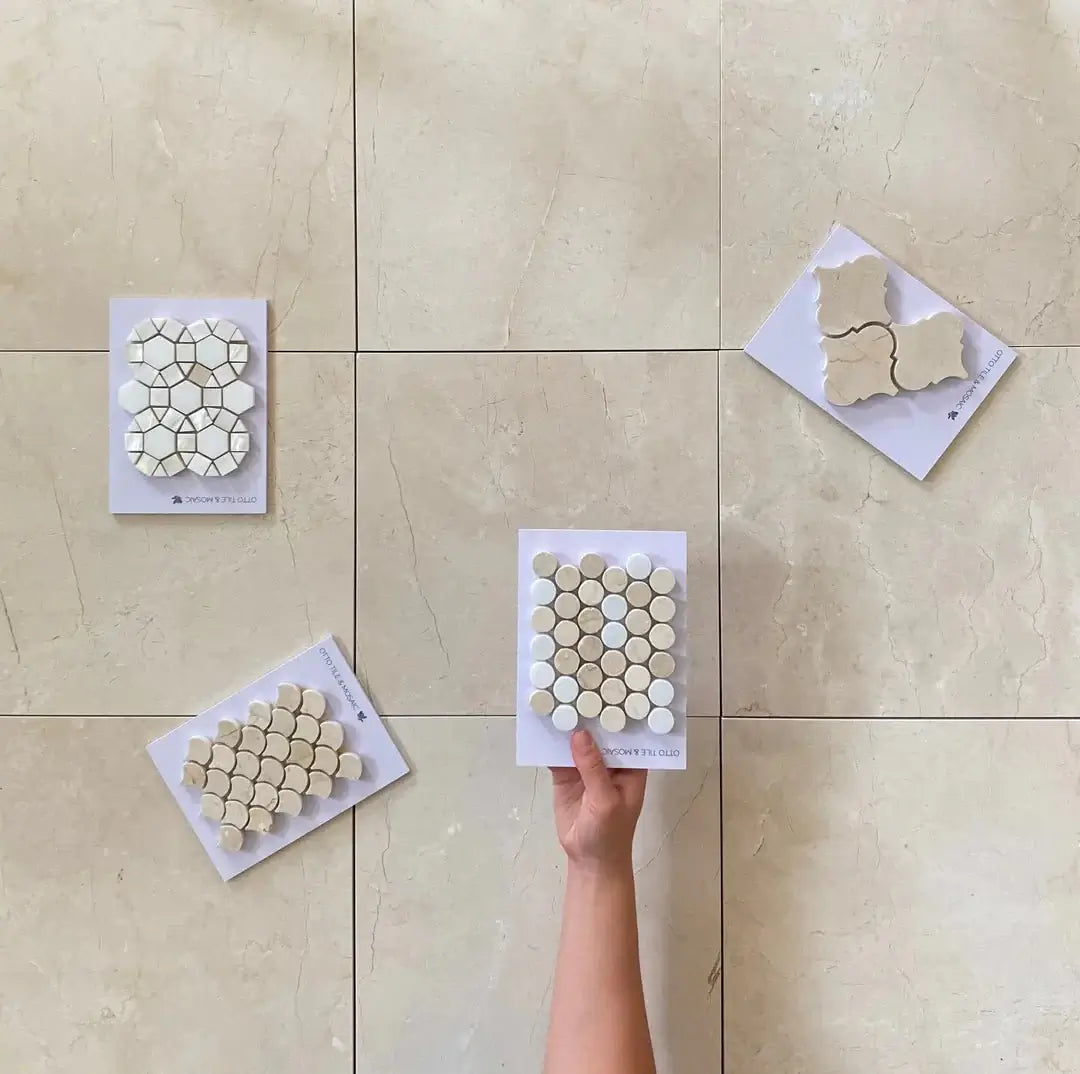 12x12 Alicante Crema Marfil Premium Spanish Marble Tile