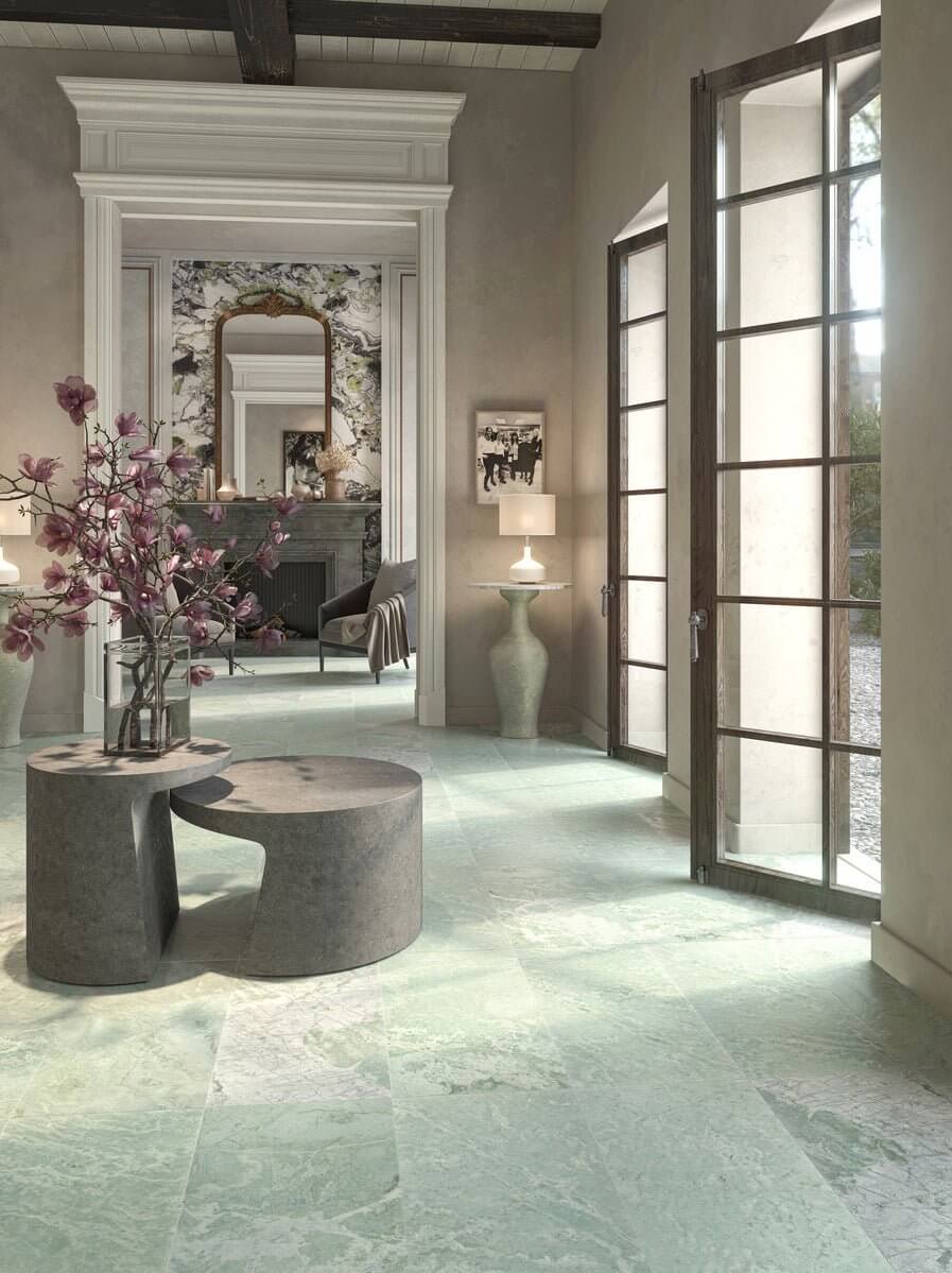 12x12 Ming Green Classico Marble, 3/8