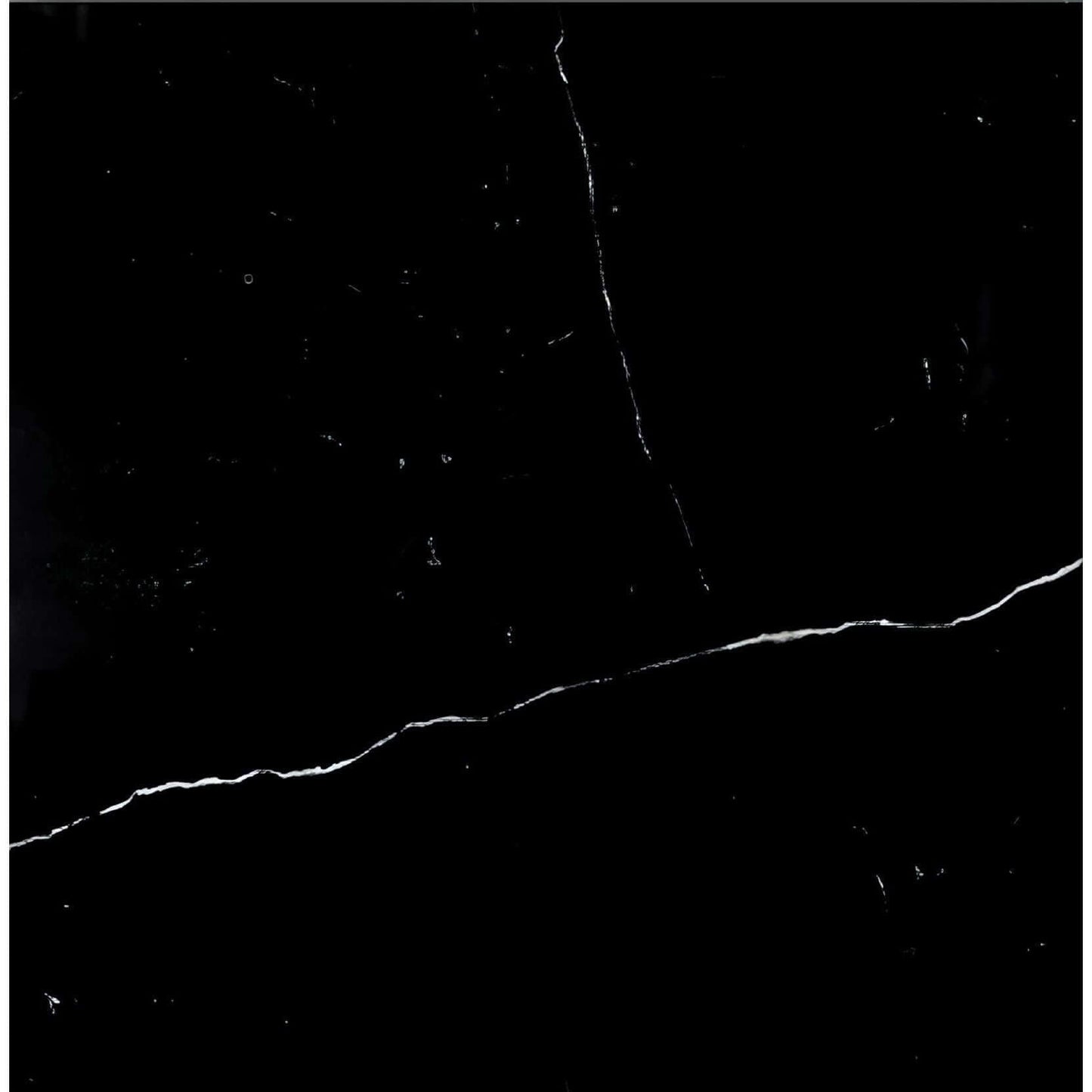 12x12 Nero Marquina  Marble, 3/8