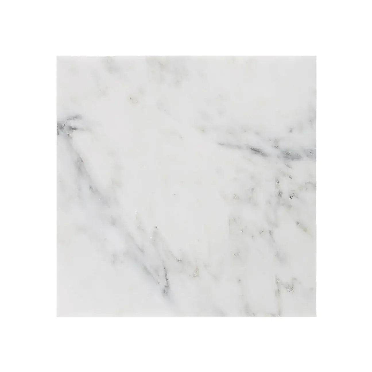 12x12 Oriental White ( Asian Statuary ) Marble Tile, 3/8