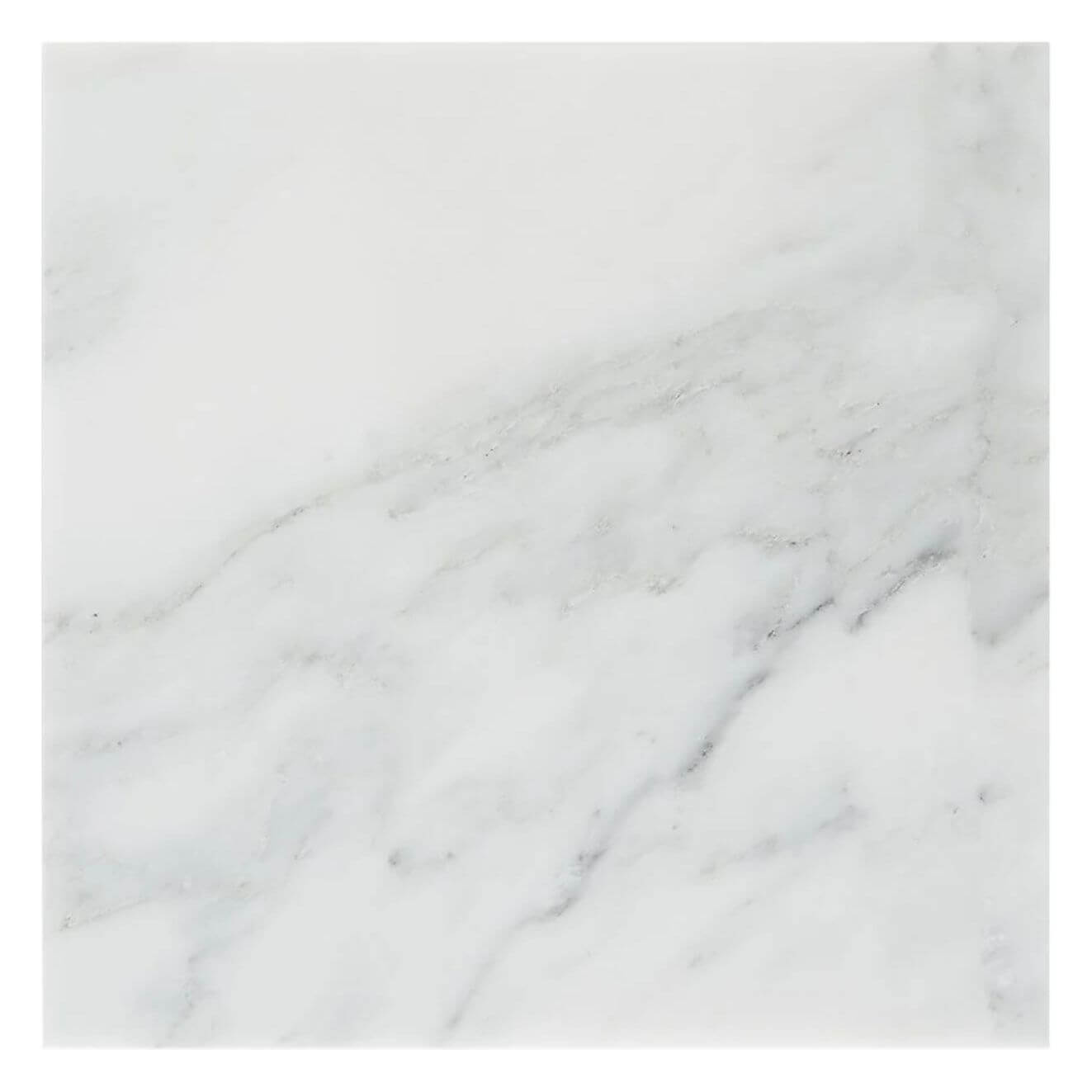 12x12 Oriental White ( Asian Statuary ) Marble Tile, 3/8