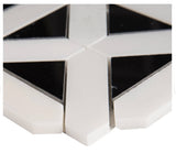 12x12 Retro Fretwork Polished Mosaic Tile