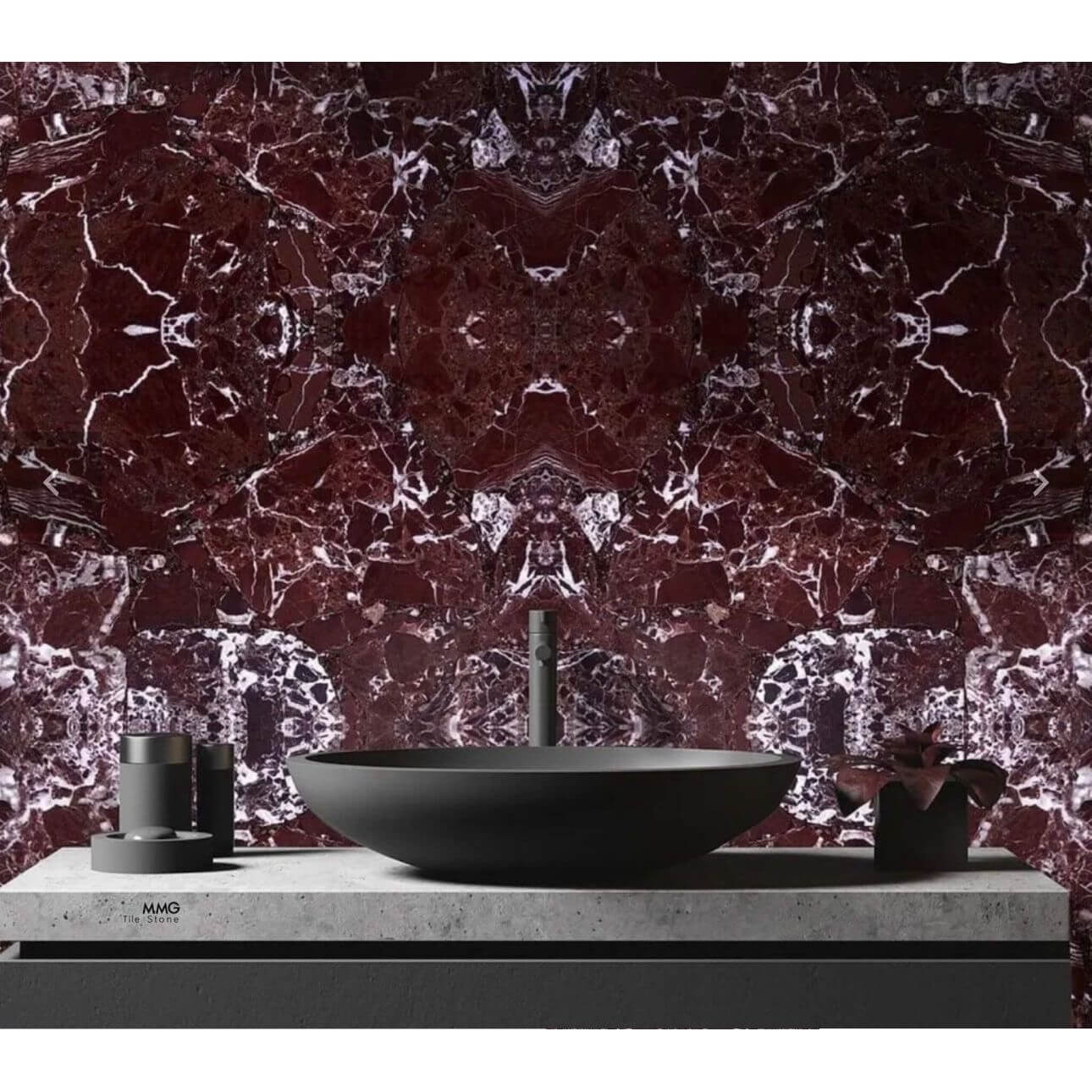 12x12 Italian Rosso Levanto Polished 3/8