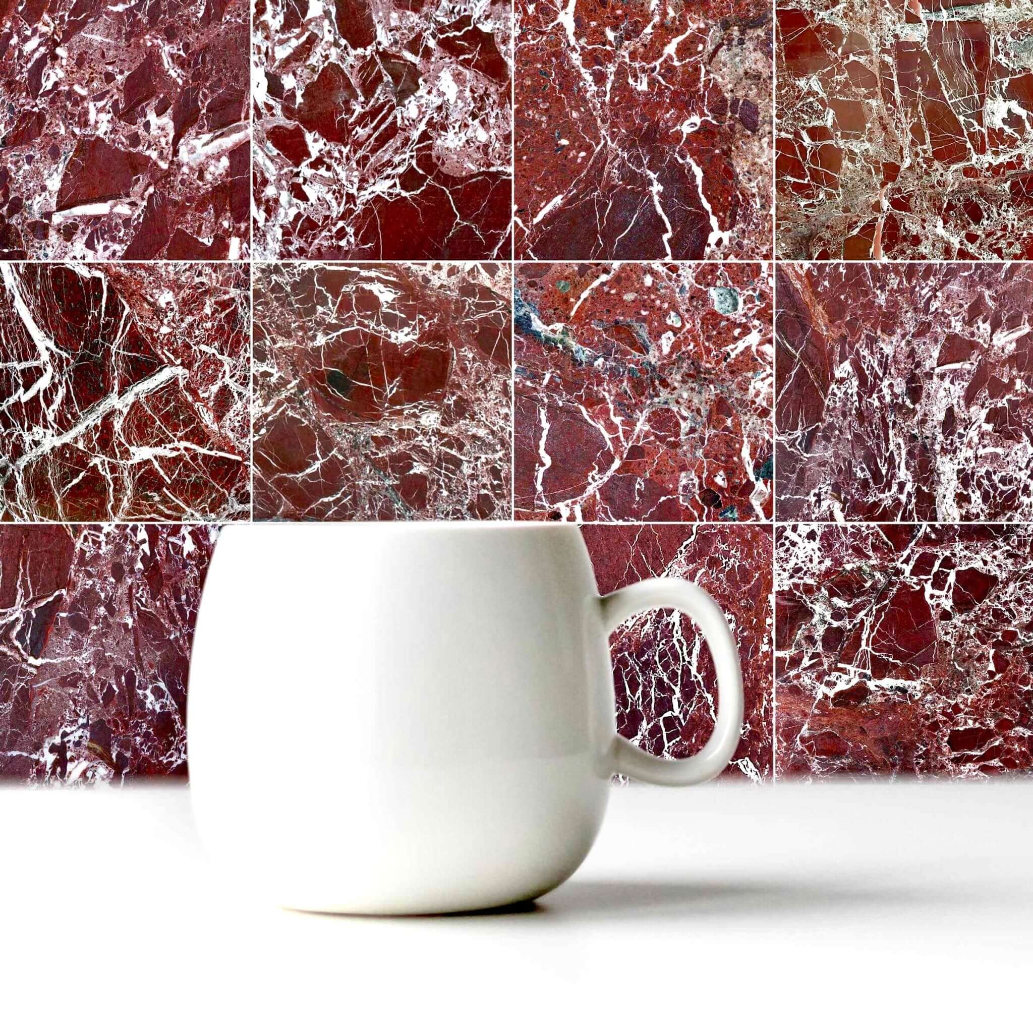 12x12 Italian Rosso Levanto Polished 3/8