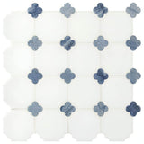 12X12 Azula Floret Polished Marble Mosaic