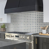 12X12 Azula Floret Polished Marble Mosaic