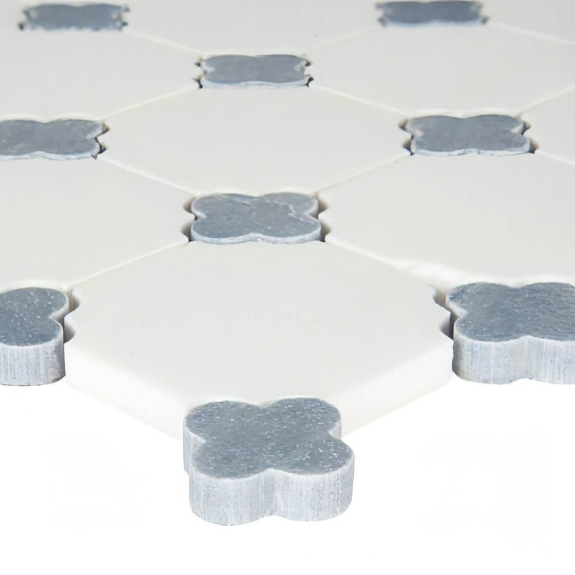 12X12 Azula Floret Polished Marble Mosaic