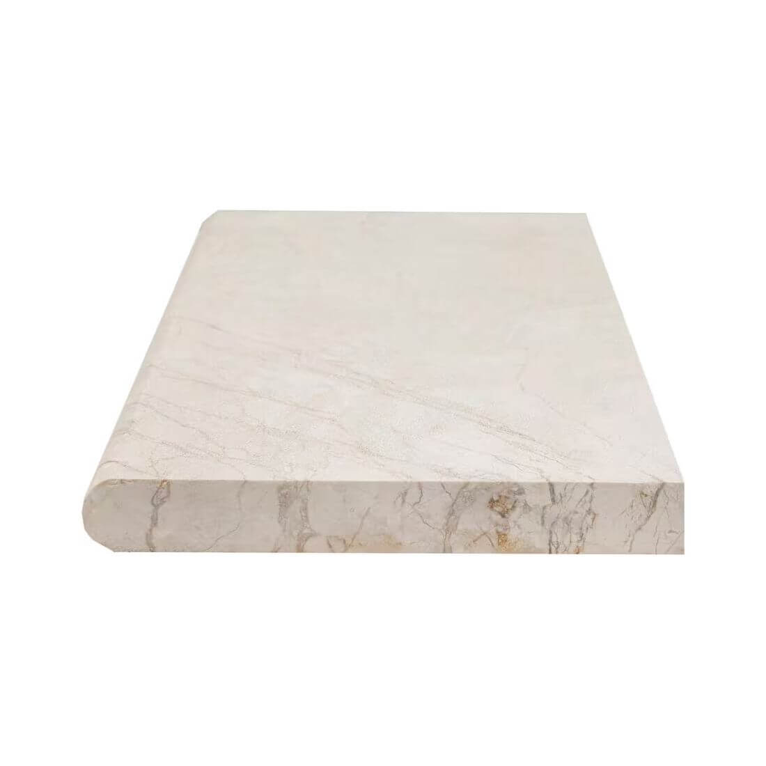 12x24 Aegean Pearl Tumbled Marble Pool Coping (2 sq. ft.)