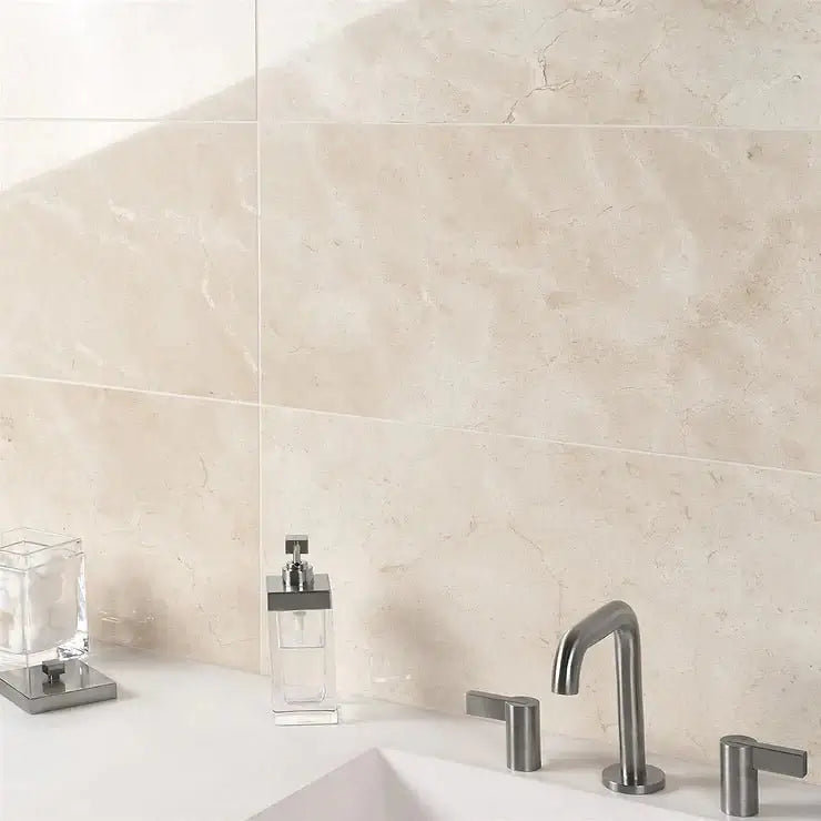 12x24 Alicante Crema Marfil Premium Spanish Marble Tile