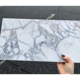 12x24 x 3/8  Arabescato Deluxe Italian Marble Tile