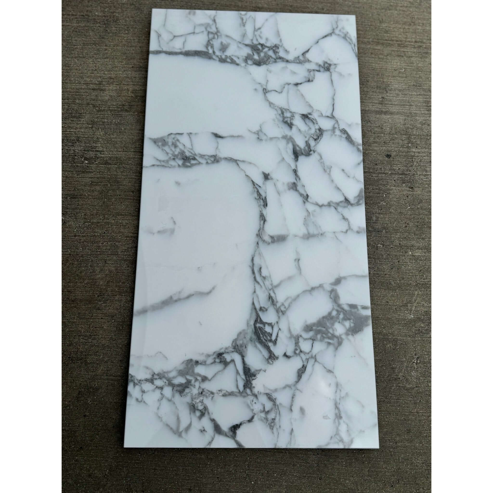 12x24 x 3/8  Arabescato Deluxe Italian Marble Tile