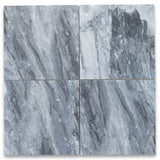 18x18 Bardiglio Nuvolato Italian Gray Marble Tile