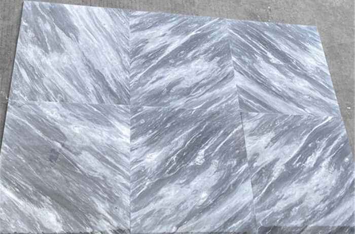 18x18 Bardiglio Nuvolato Italian Gray Marble Tile