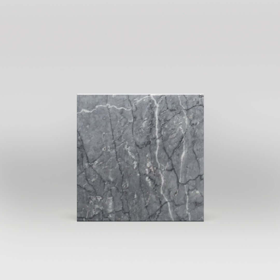 18x18 Bardiglio Nuvolato Italian Gray Marble Tile