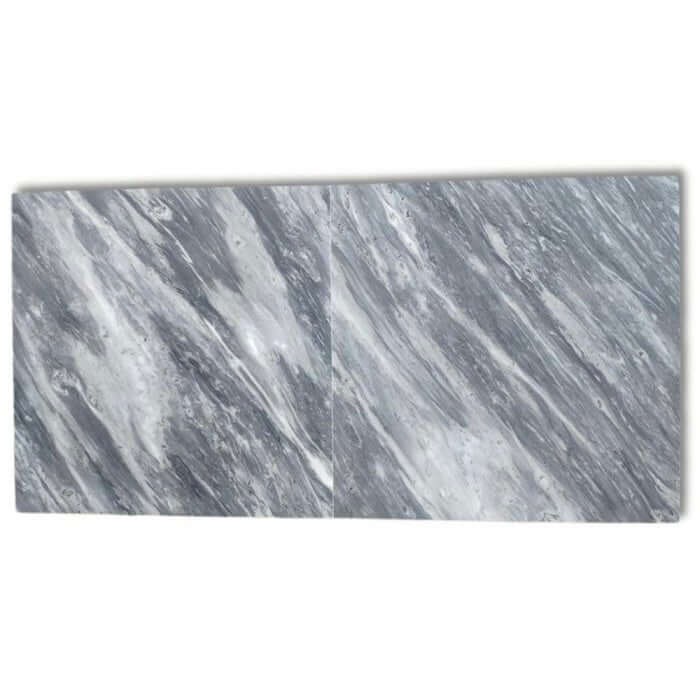 18x18 Bardiglio Nuvolato Italian Gray Marble Tile