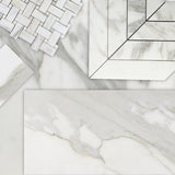 18x36 Calacatta Gold Italian Marble Tile Honed
