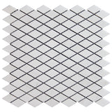 Bianco Dolomite Marble Diamond Mosaic Tile Polished