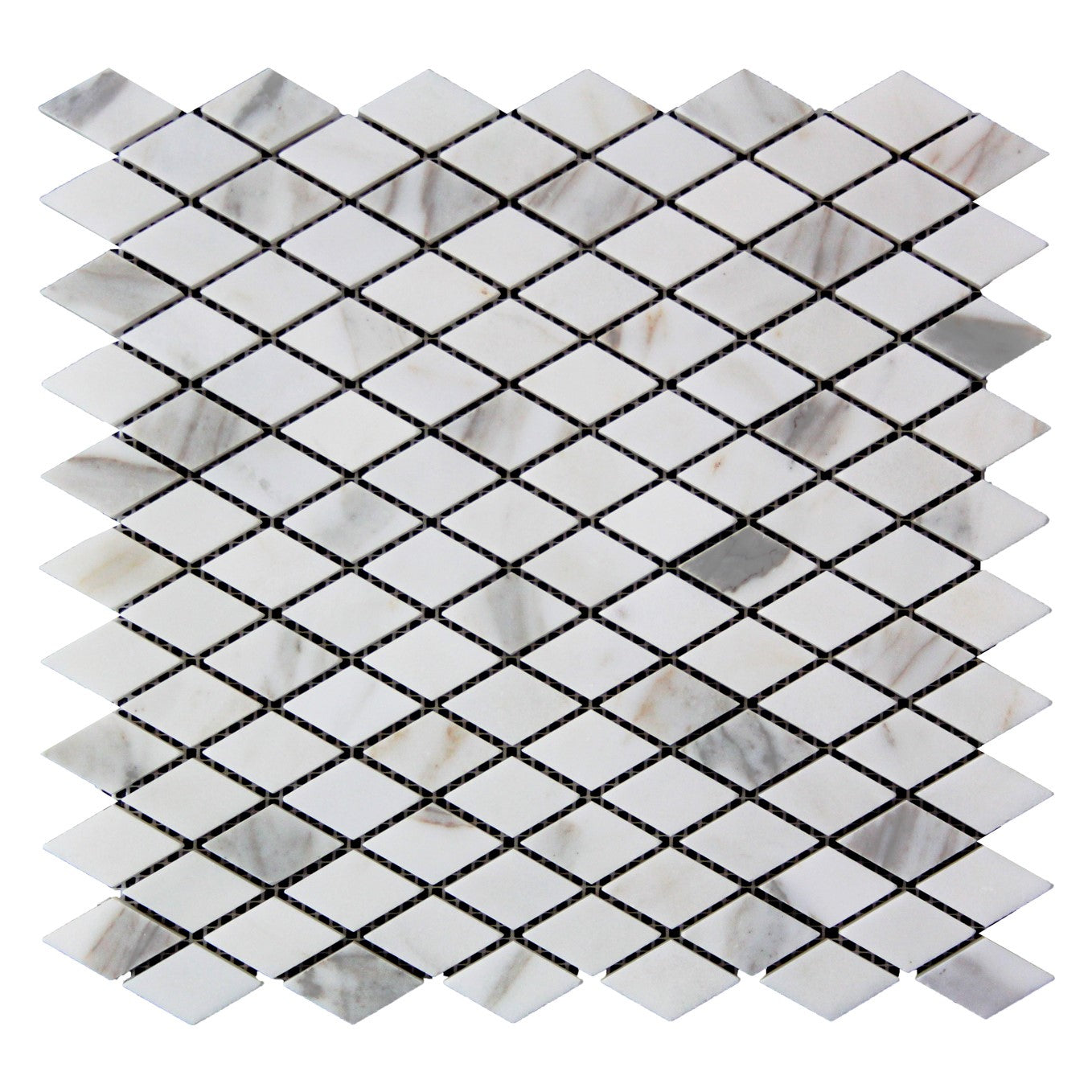 Calacatta Gold Italian Marble Diamond Mosaic Tile Polished