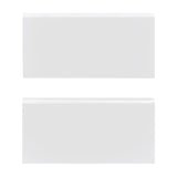 3x6 Bianco Dolomite Marble Bullnose Trim Tile Polished