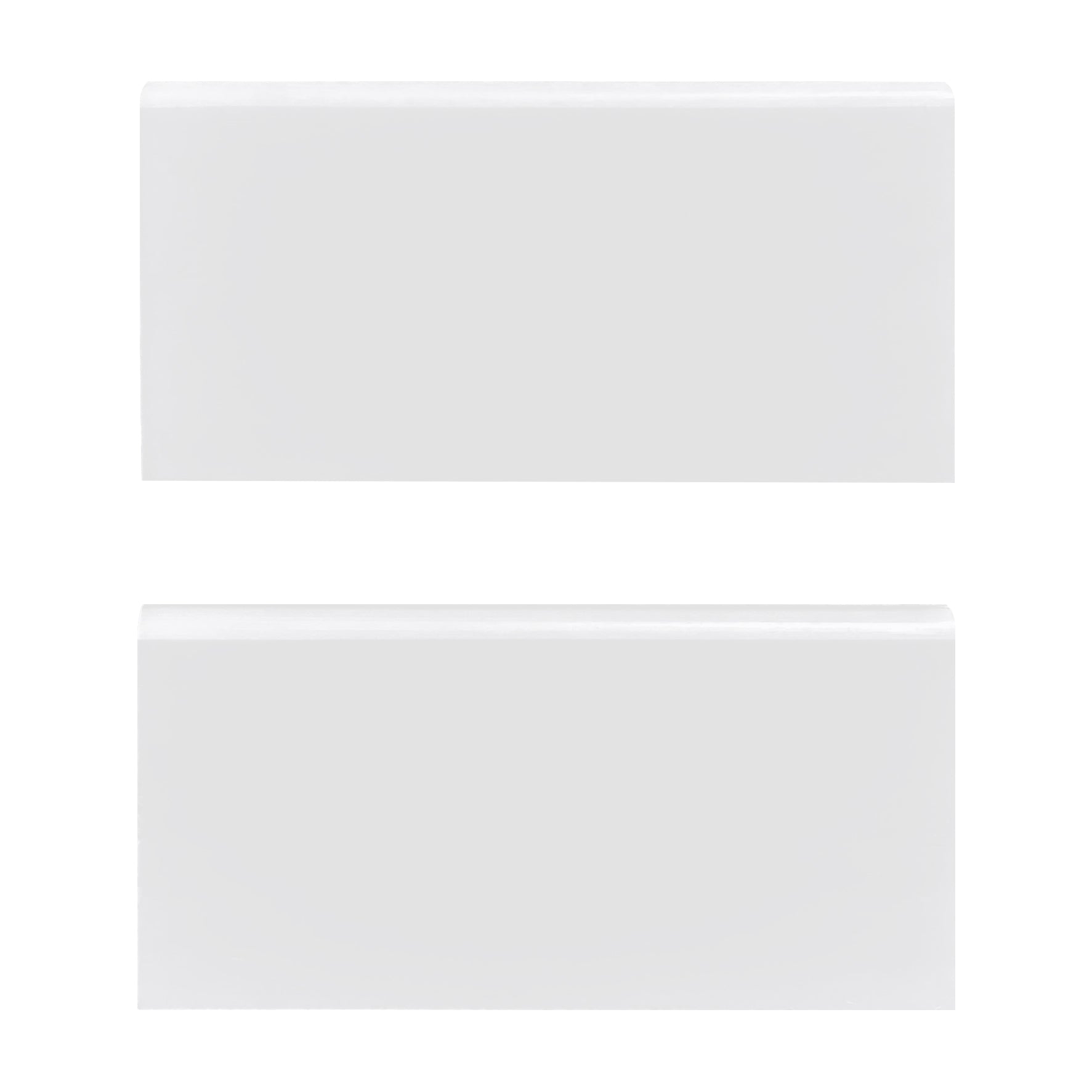 3x6 Bianco Dolomite Marble Bullnose Trim Tile Polished