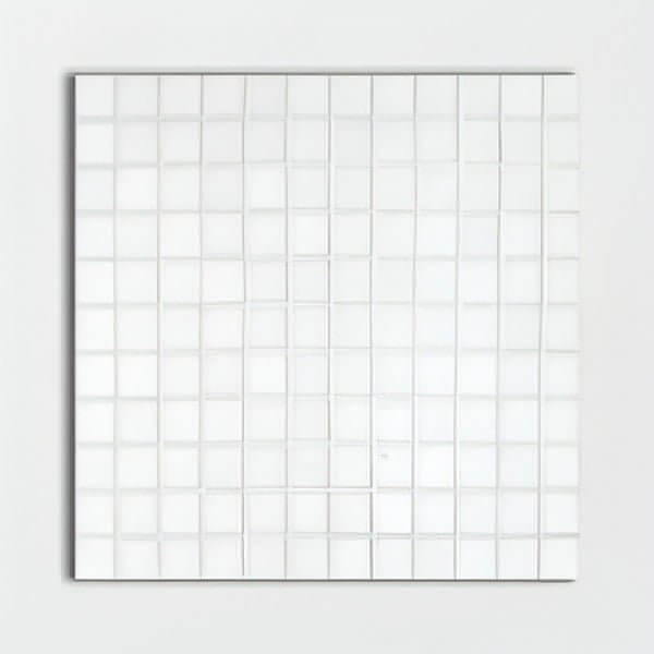 1x1 Pure Thassos White Marble Square Mosaic Tile