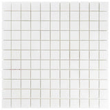 1x1 Pure Thassos White Marble Square Mosaic Tile