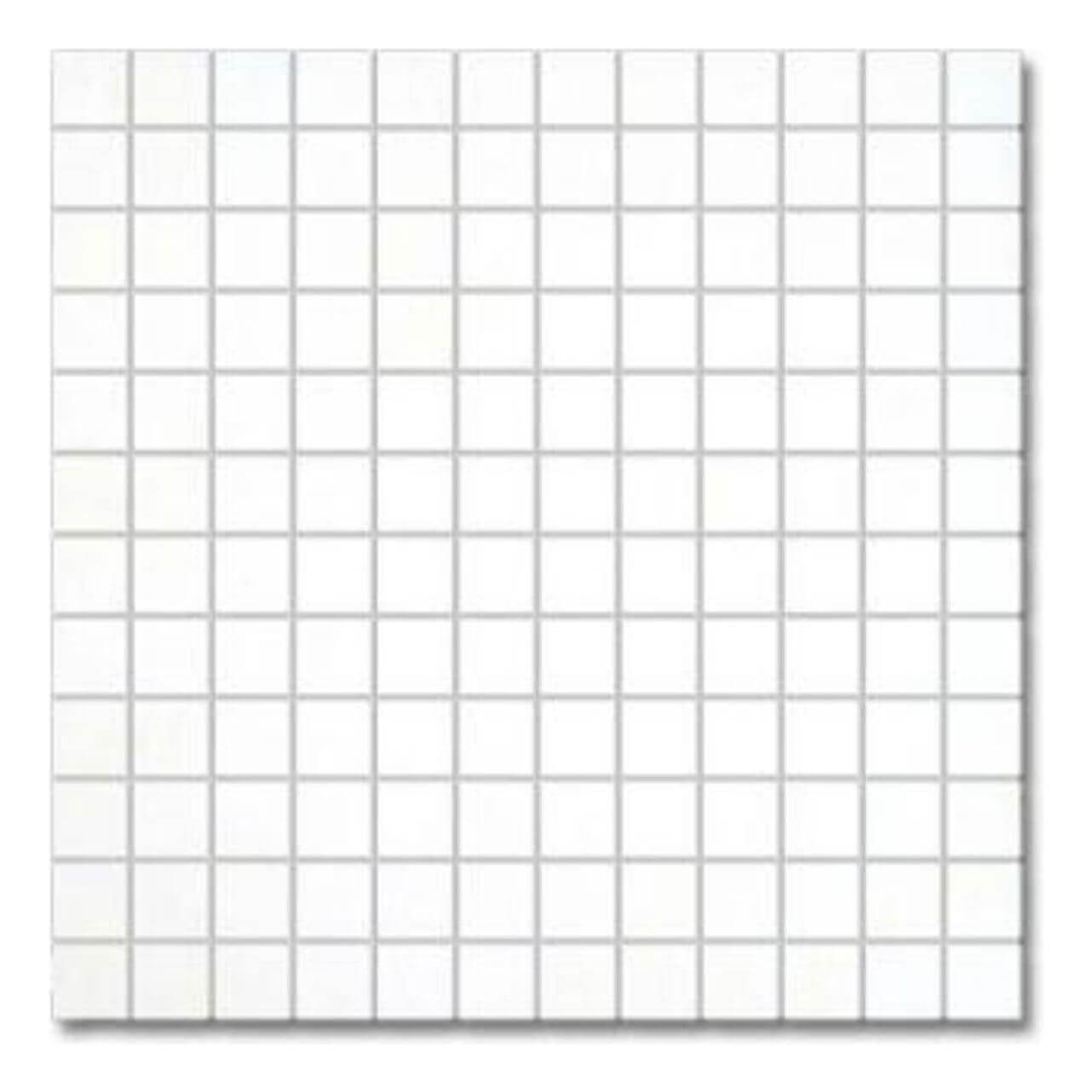 1x1 Pure Thassos White Marble Square Mosaic Tile