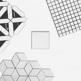 Bianco Dolomite Marble 1x1 Mosaic Tile Polished