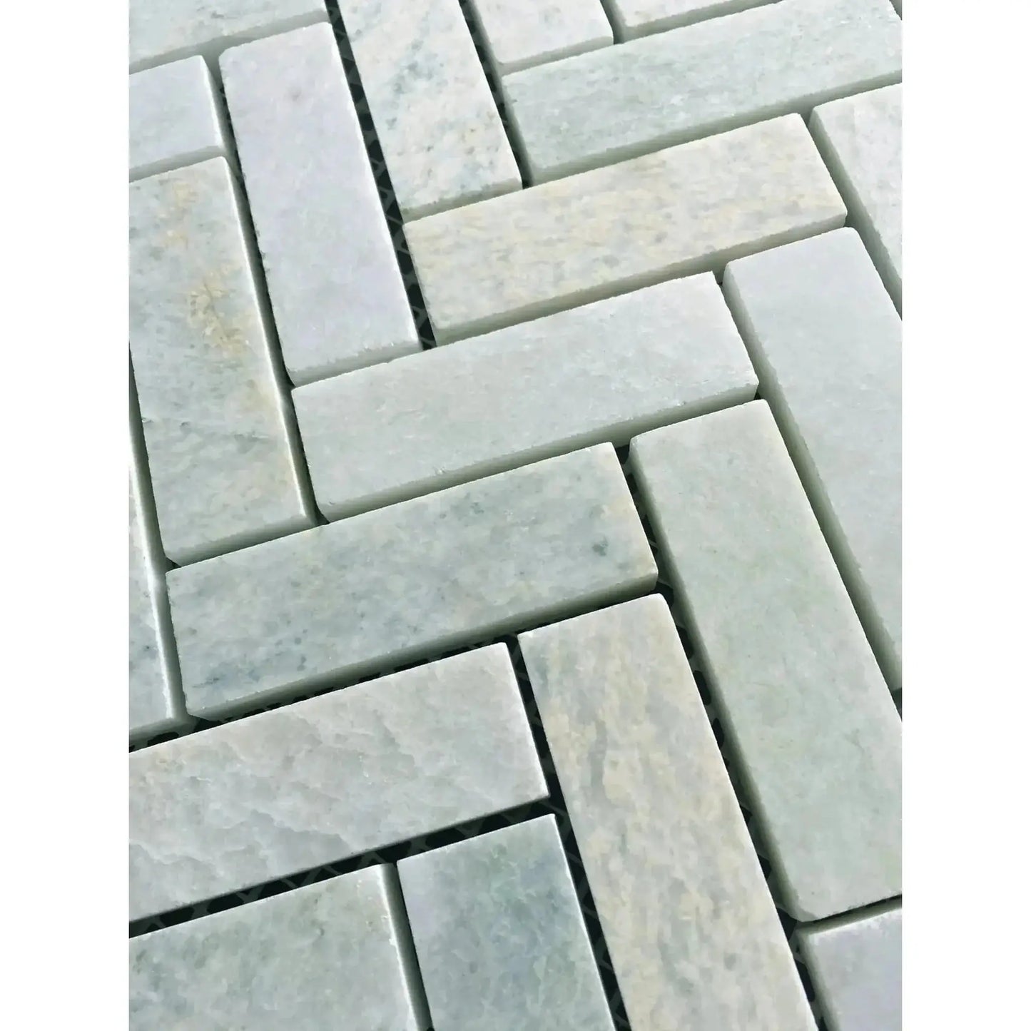1x3 Ming Green Classico Herringbone 11 x 12.5
