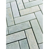 1x3 Ming Green Classico Herringbone 11 x 12.5