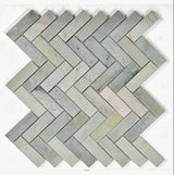 1x3 Ming Green Classico Herringbone 11 x 12.5