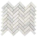 1x3 Oriental White Herringbone Mosaic Tile
